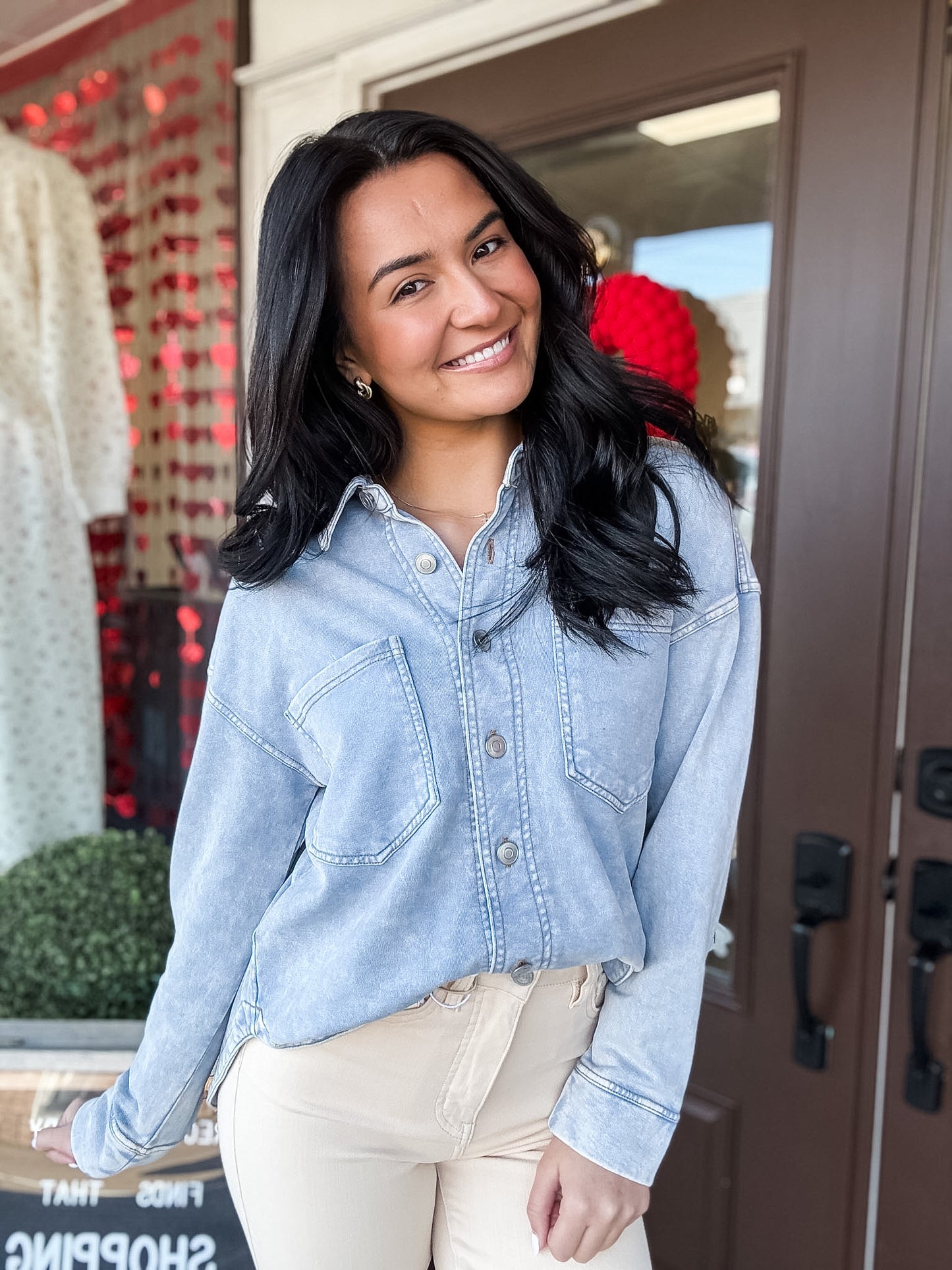 Walk This Way Denim Top