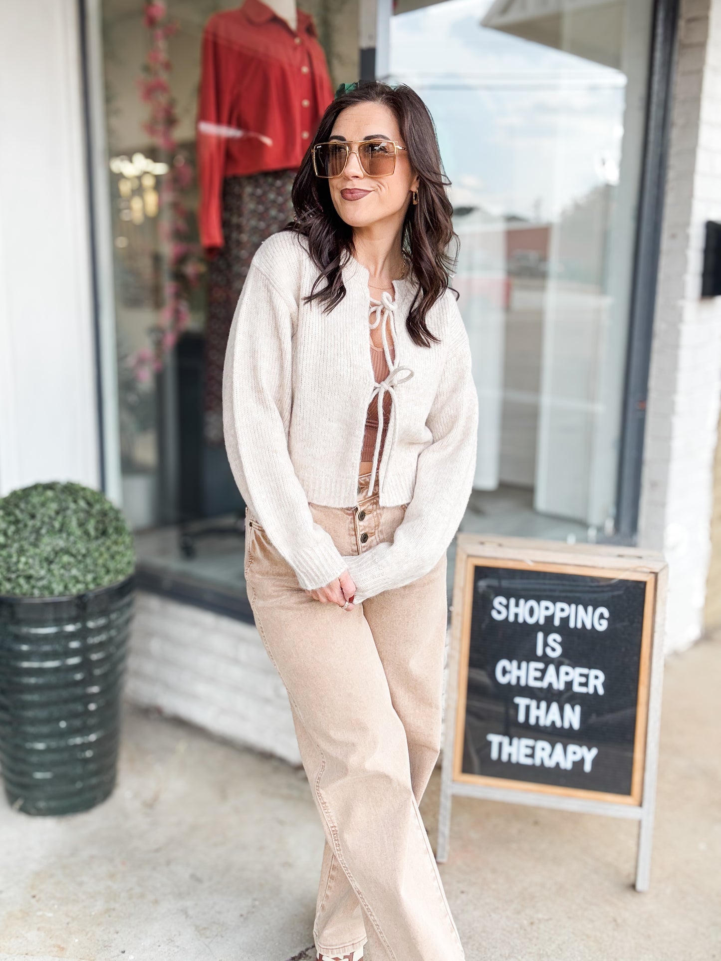 Heathered Oatmeal Sweater