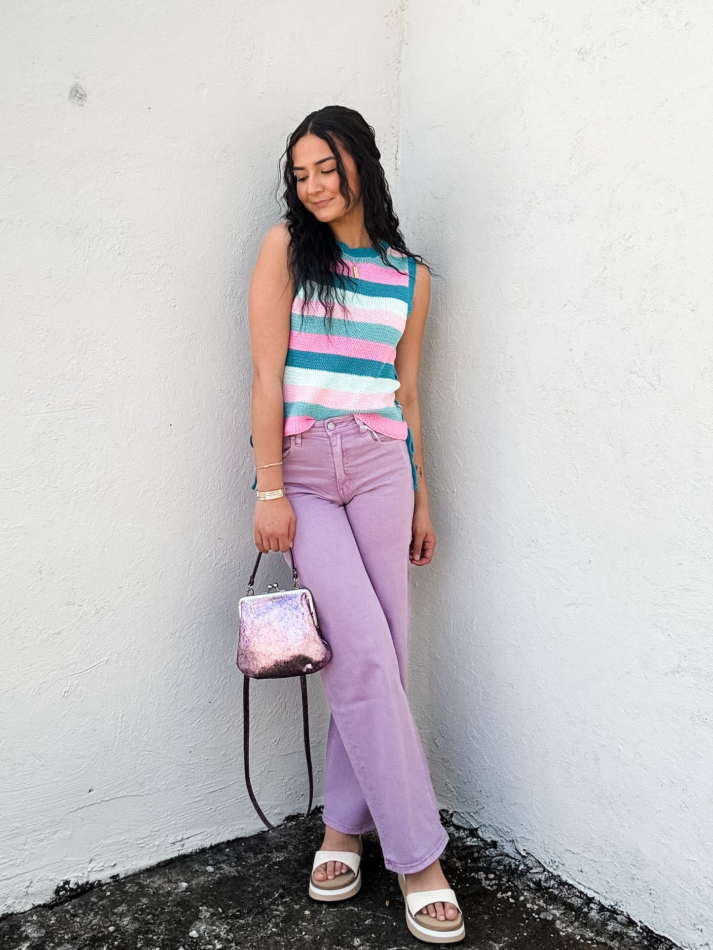 Flora High Rise Straight Pants