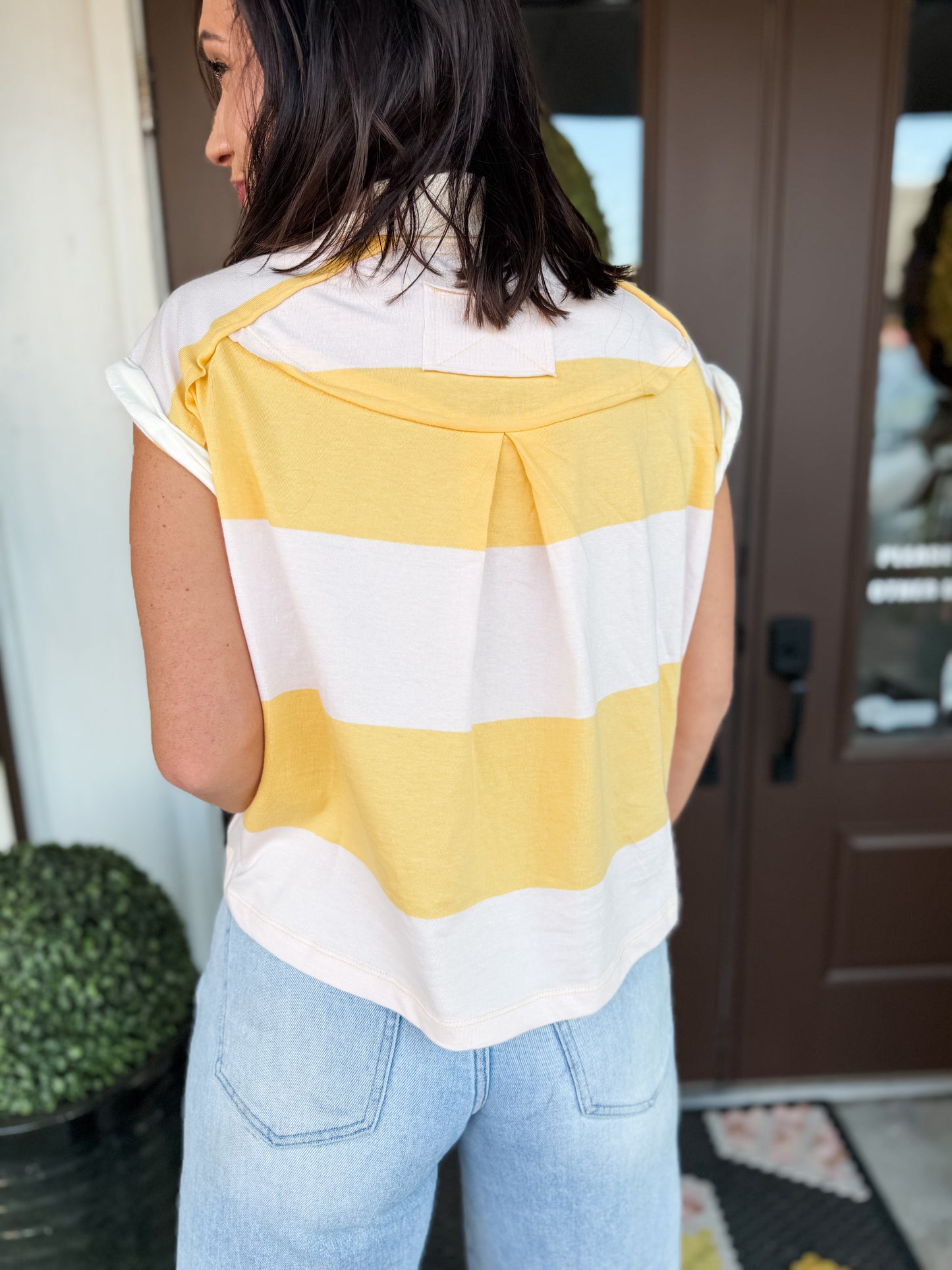 Harper Rolled Sleeve Top