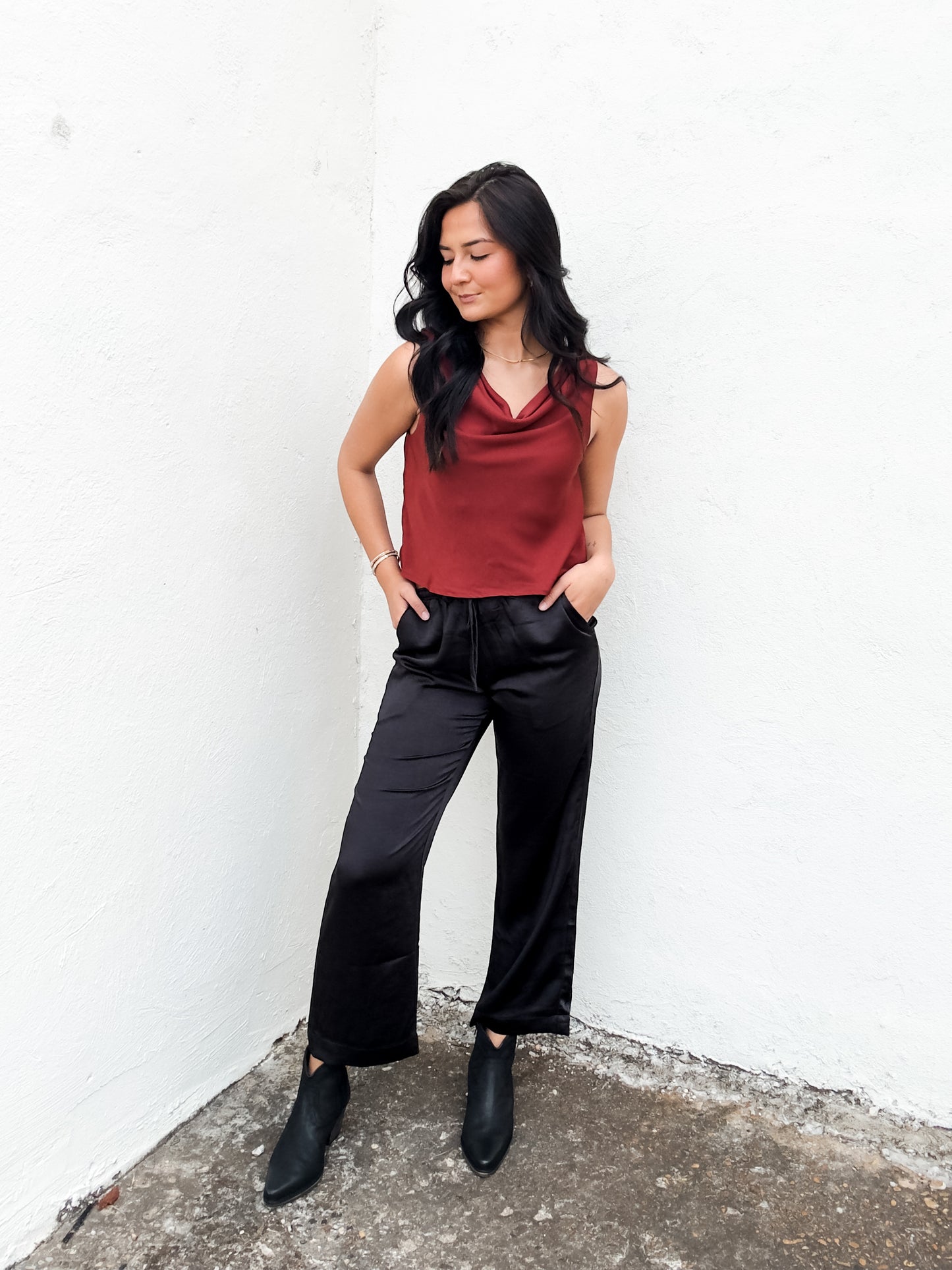Sassy Satin Pants