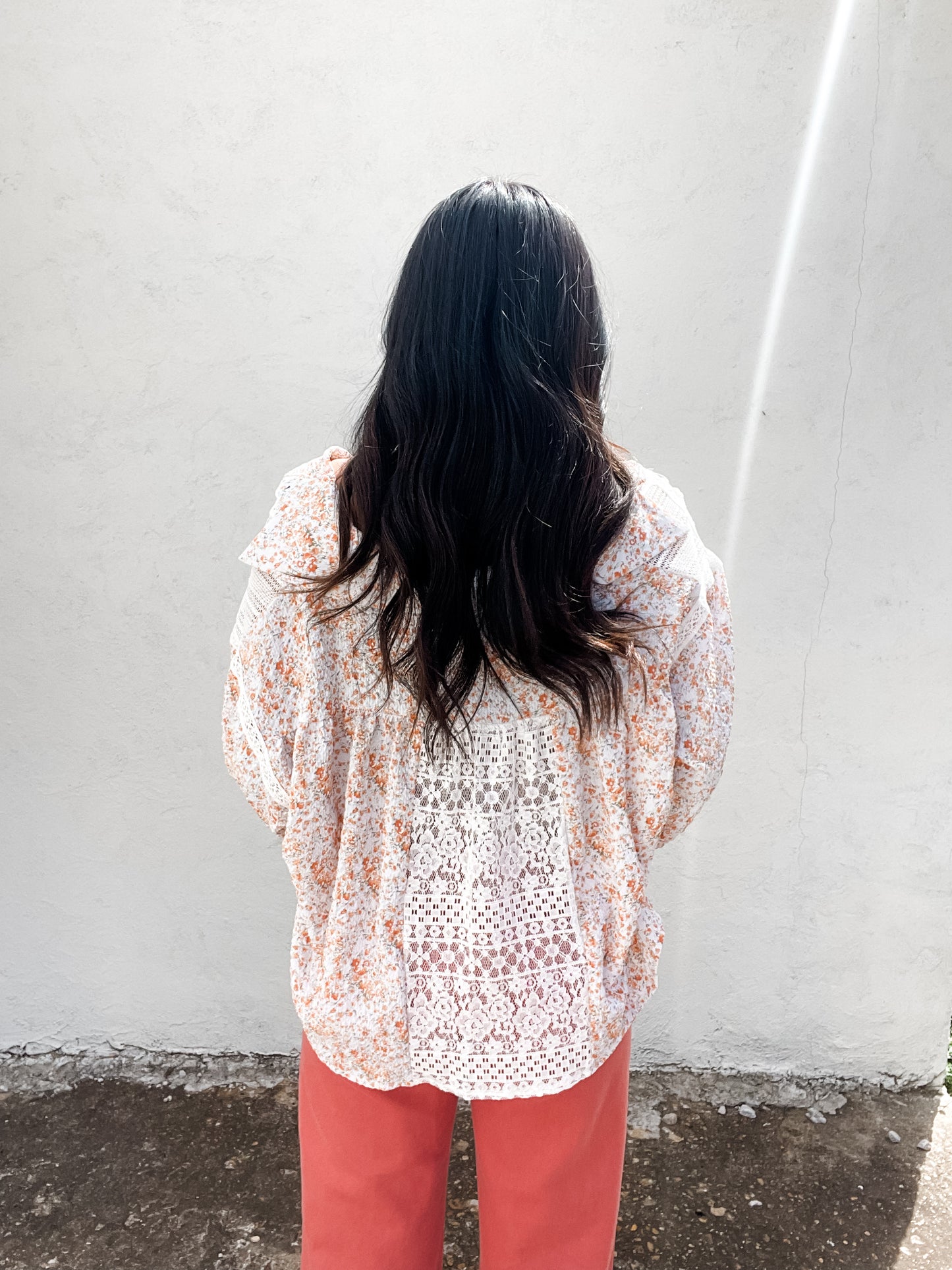 Antique Lace Patches Top