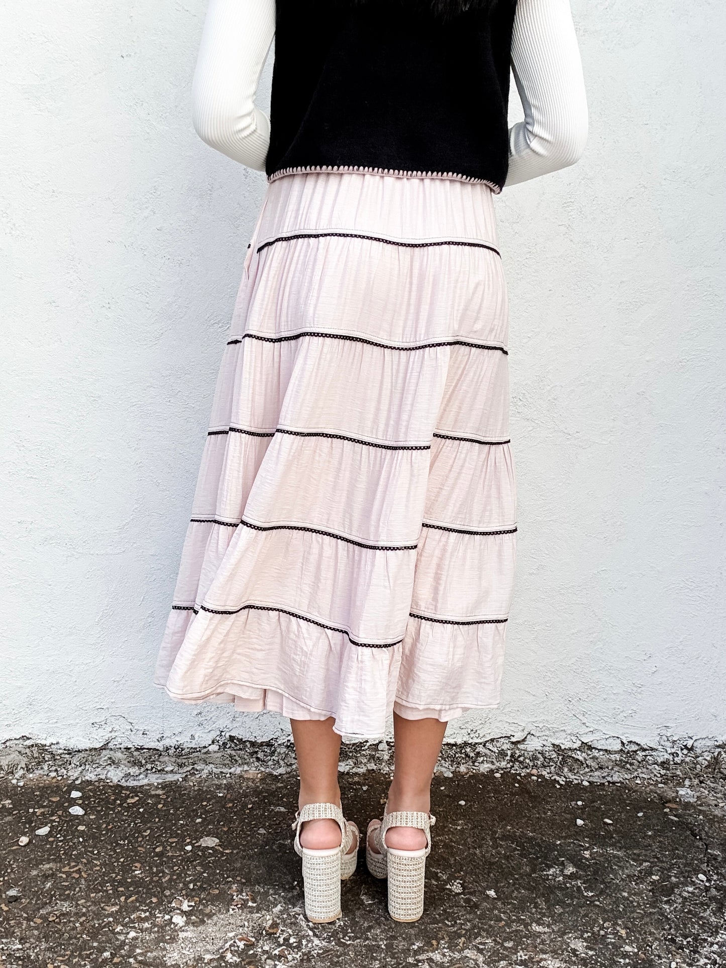 Tiered Delight Maxi Skirt