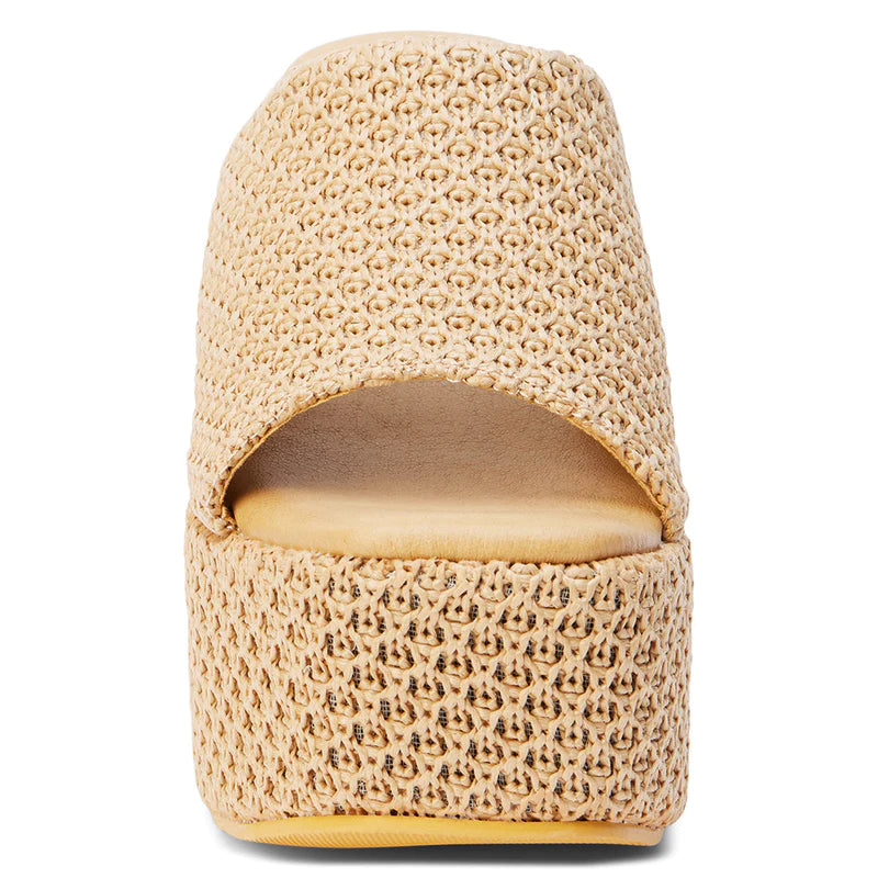 Como Tan Raffia Sandal