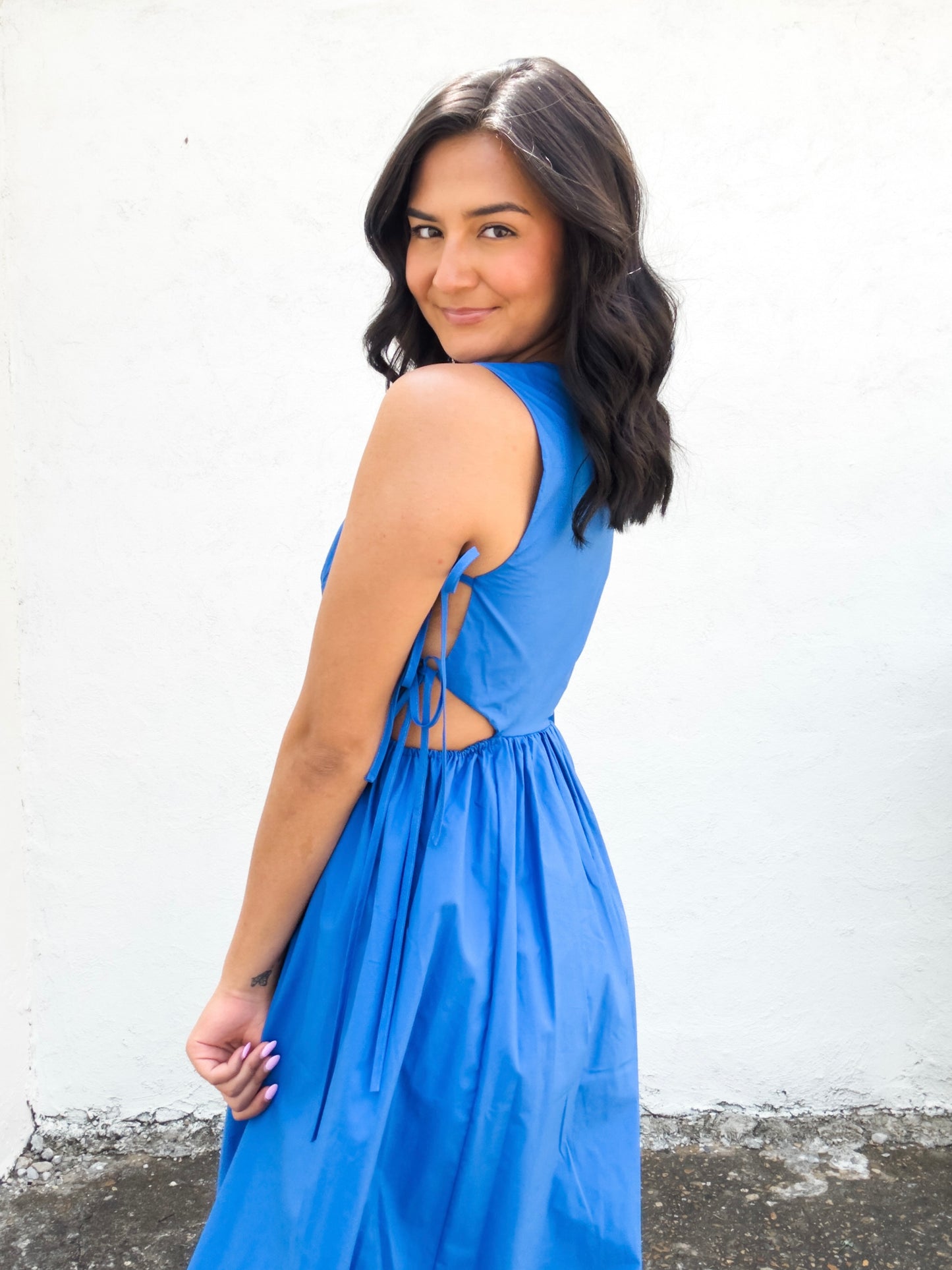 Aegean Blue Maxi Dress