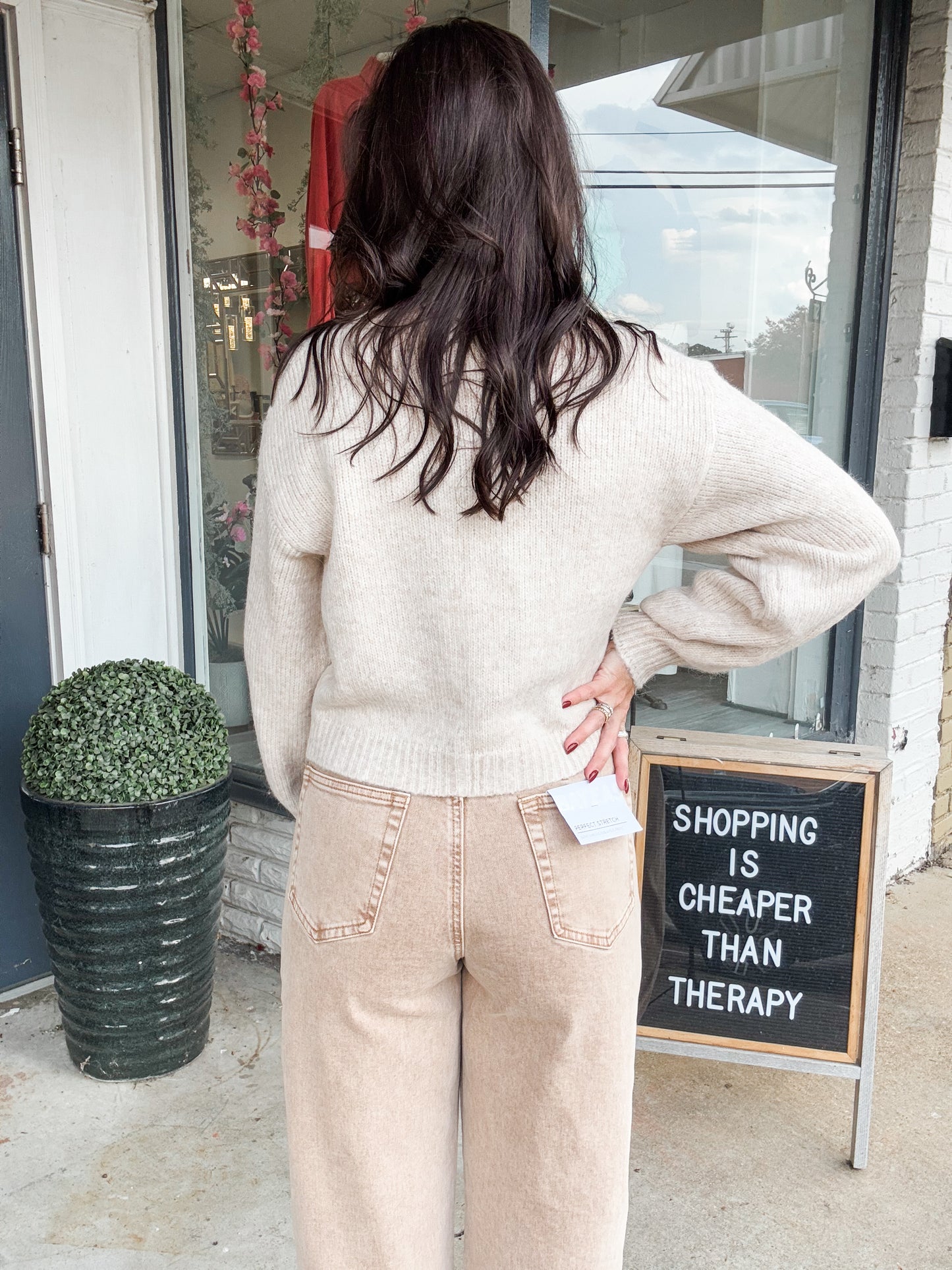 Heathered Oatmeal Sweater