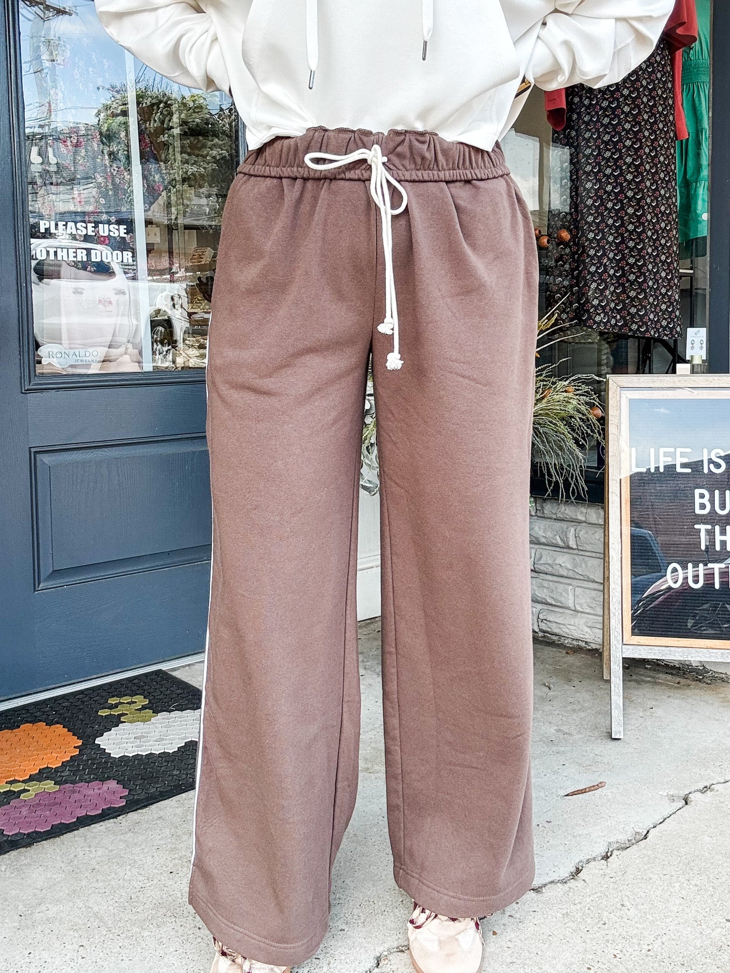 Slouching Around Pants Brown