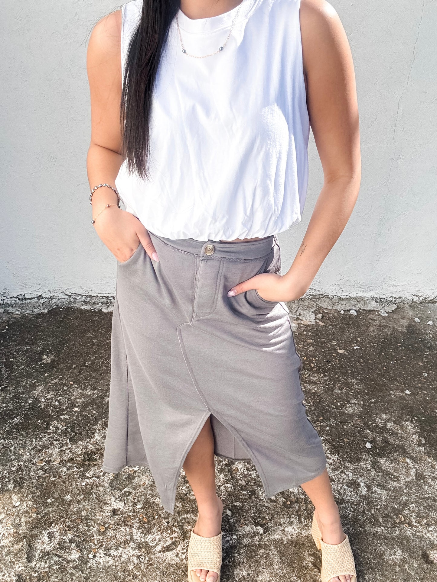 Intense French Midi Skirt