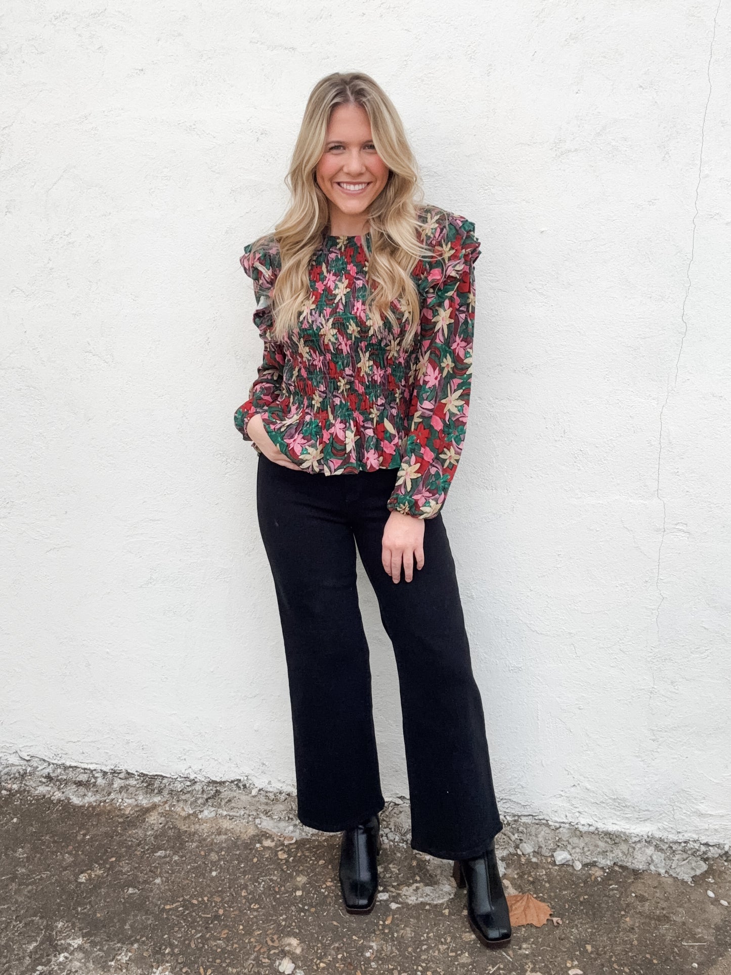 Flirty Flowers Top