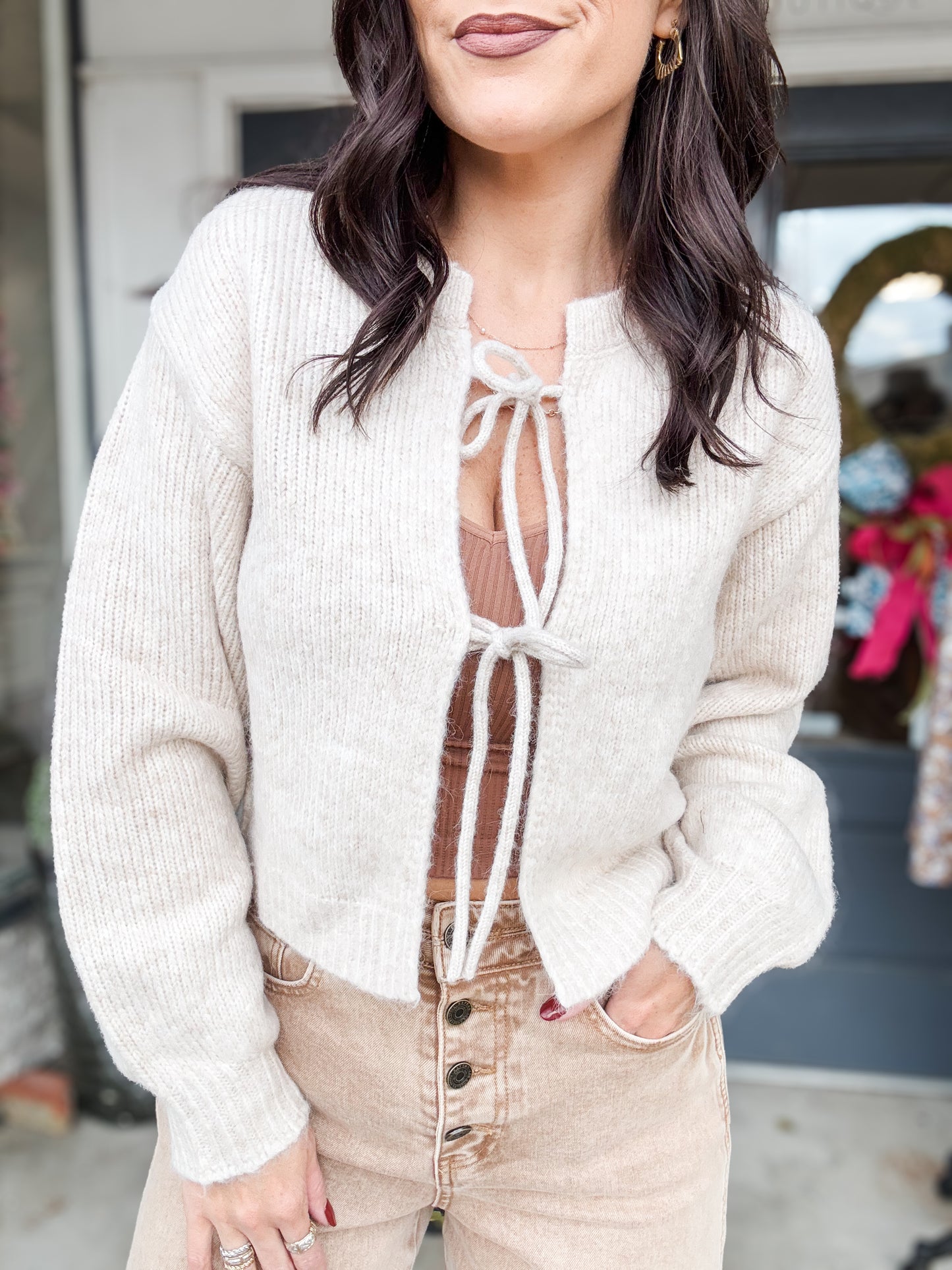 Heathered Oatmeal Sweater