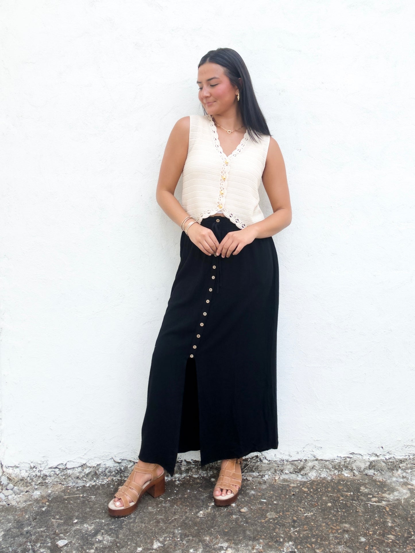 Walk the Line Maxi Skirt