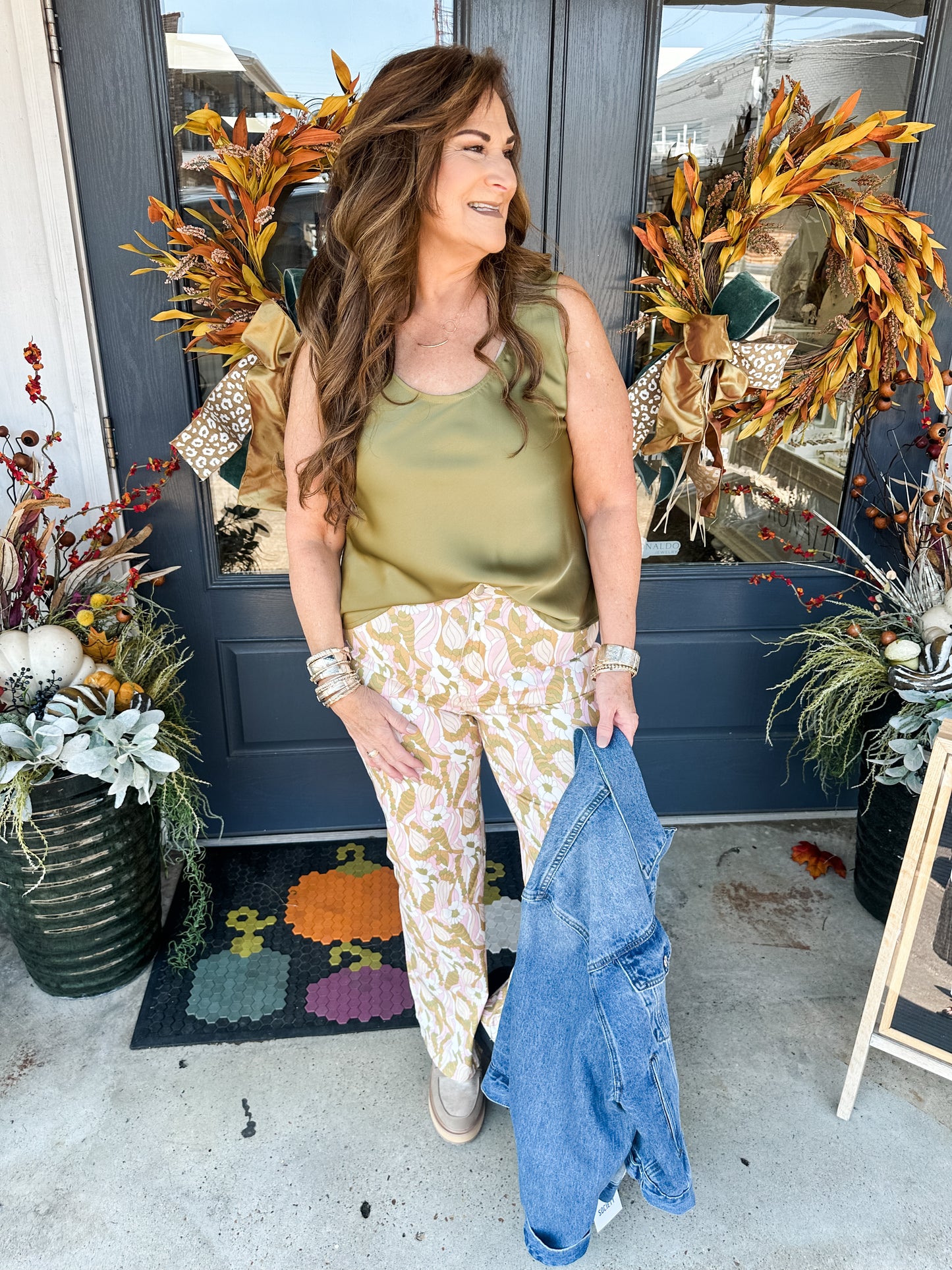 Date Night Tank Olive