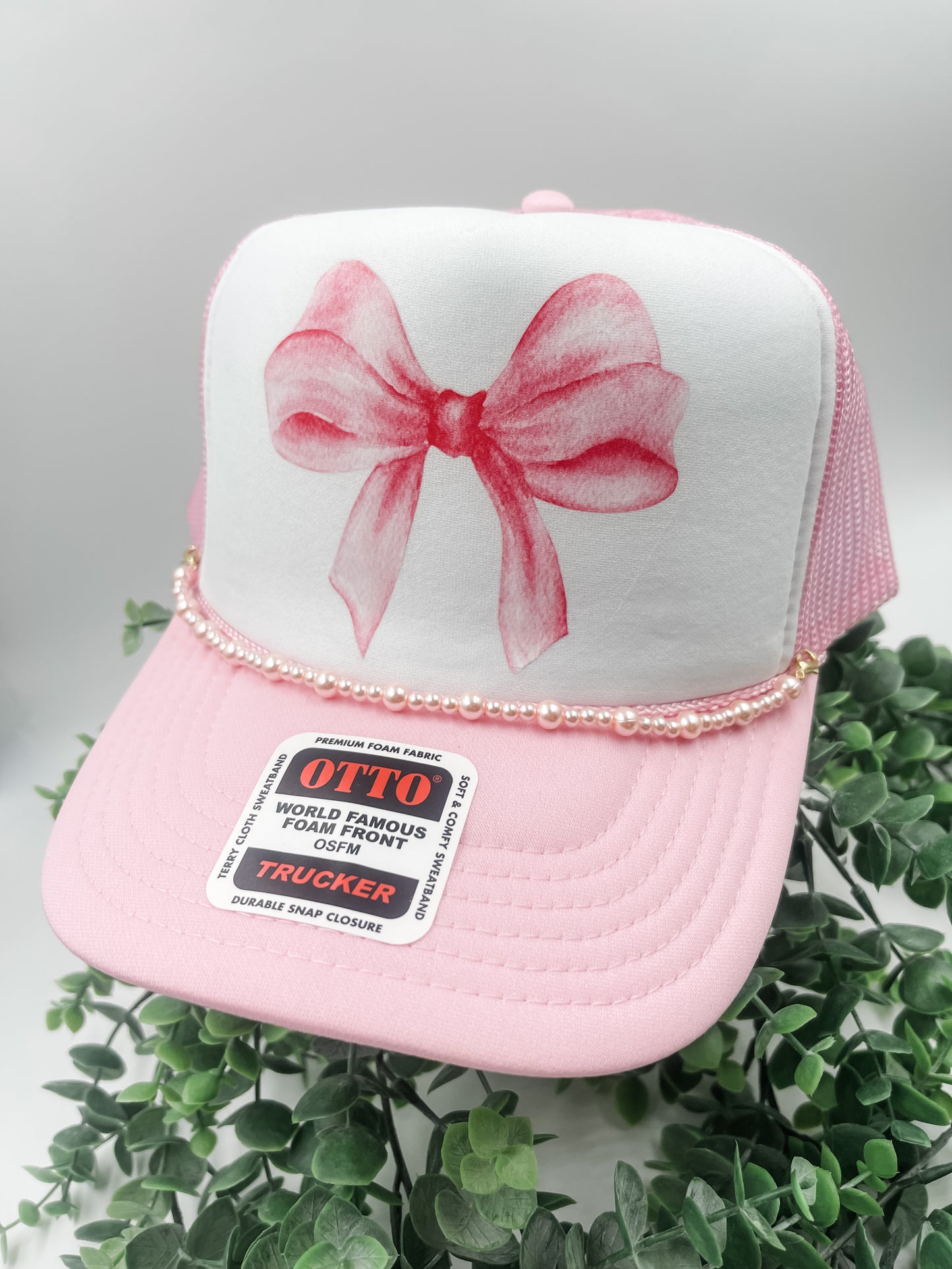 Pink Bow Trucker Hat