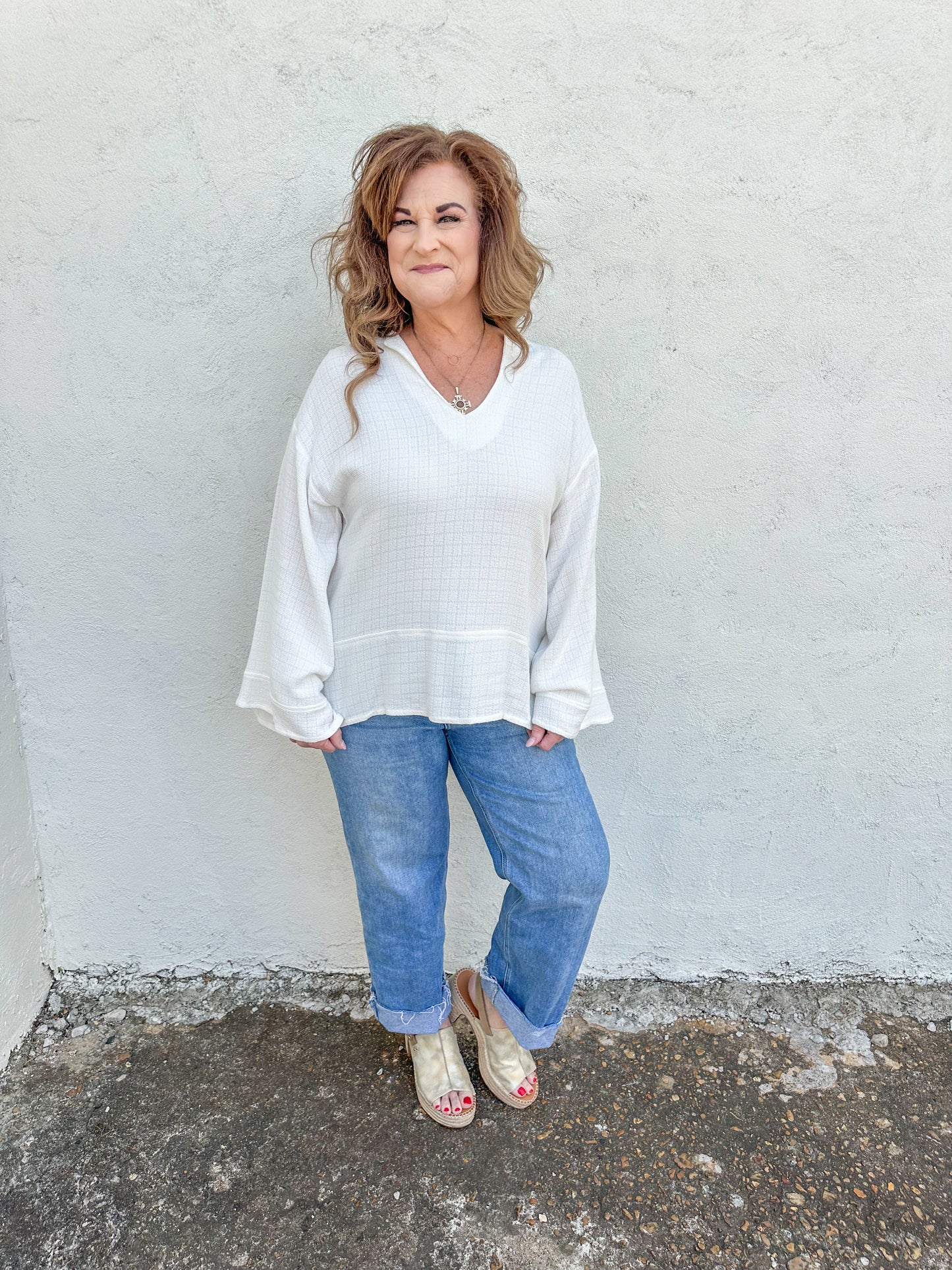 Summer Linen Sweater Top