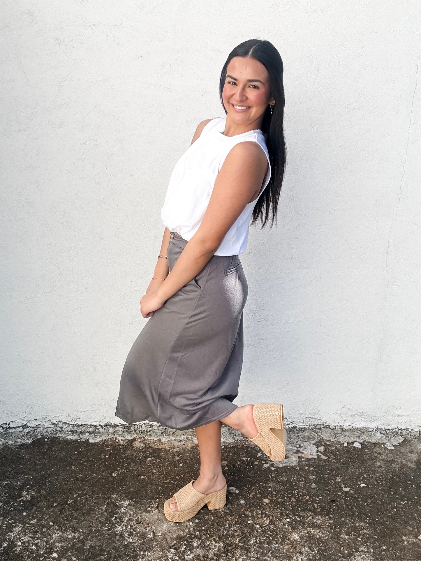 Intense French Midi Skirt