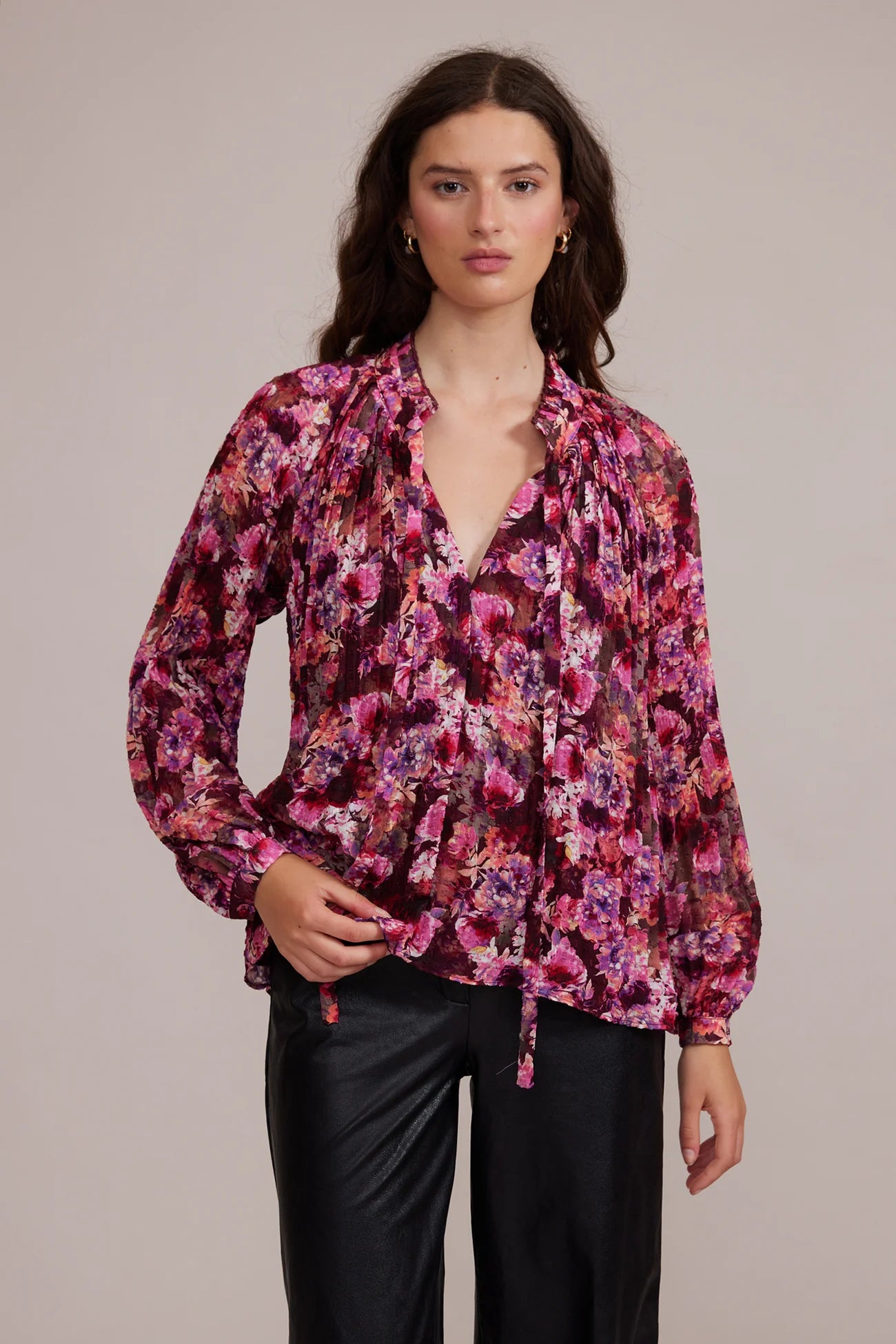 My Magenta Floral Top