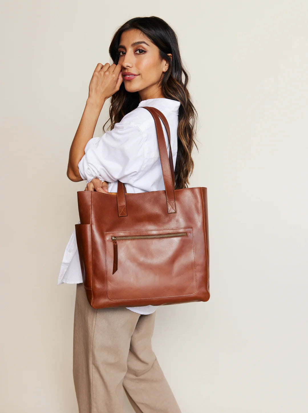 Phebe Soft Tote Whiskey