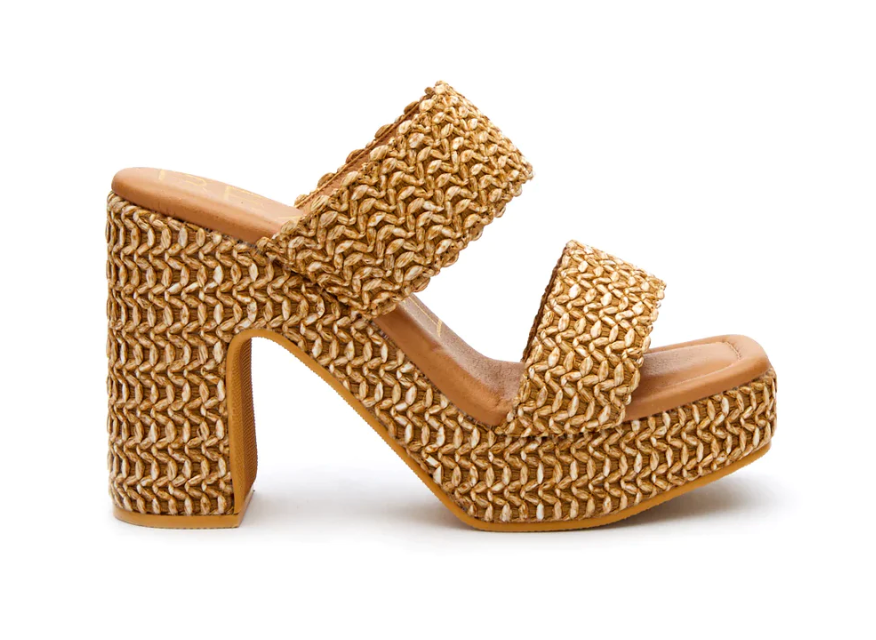 Gem Plateform Heel Cognac