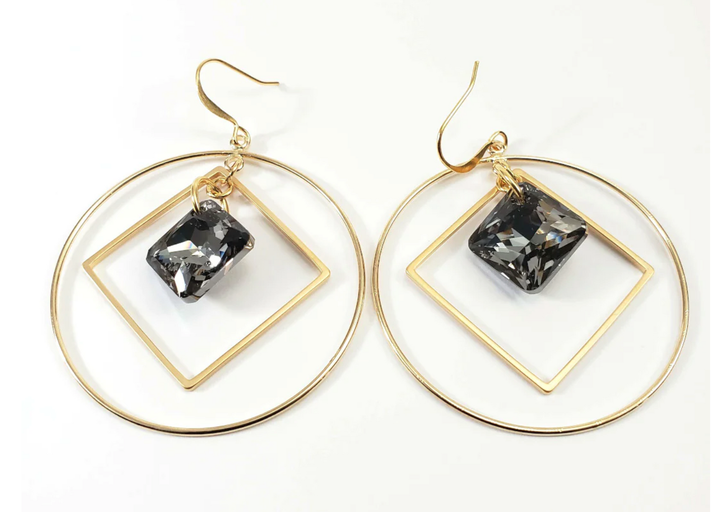 Silver Night Princess Hoops