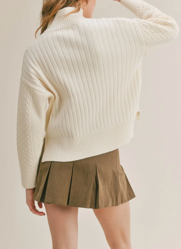 Liss Turtleneck Sweater Ivory