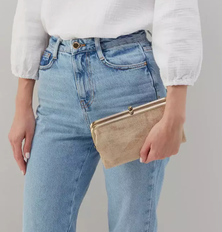 Lauren Clutch-Wallet Gold Leaf