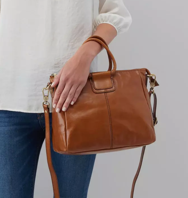 Sheila Medium Satchel Truffle