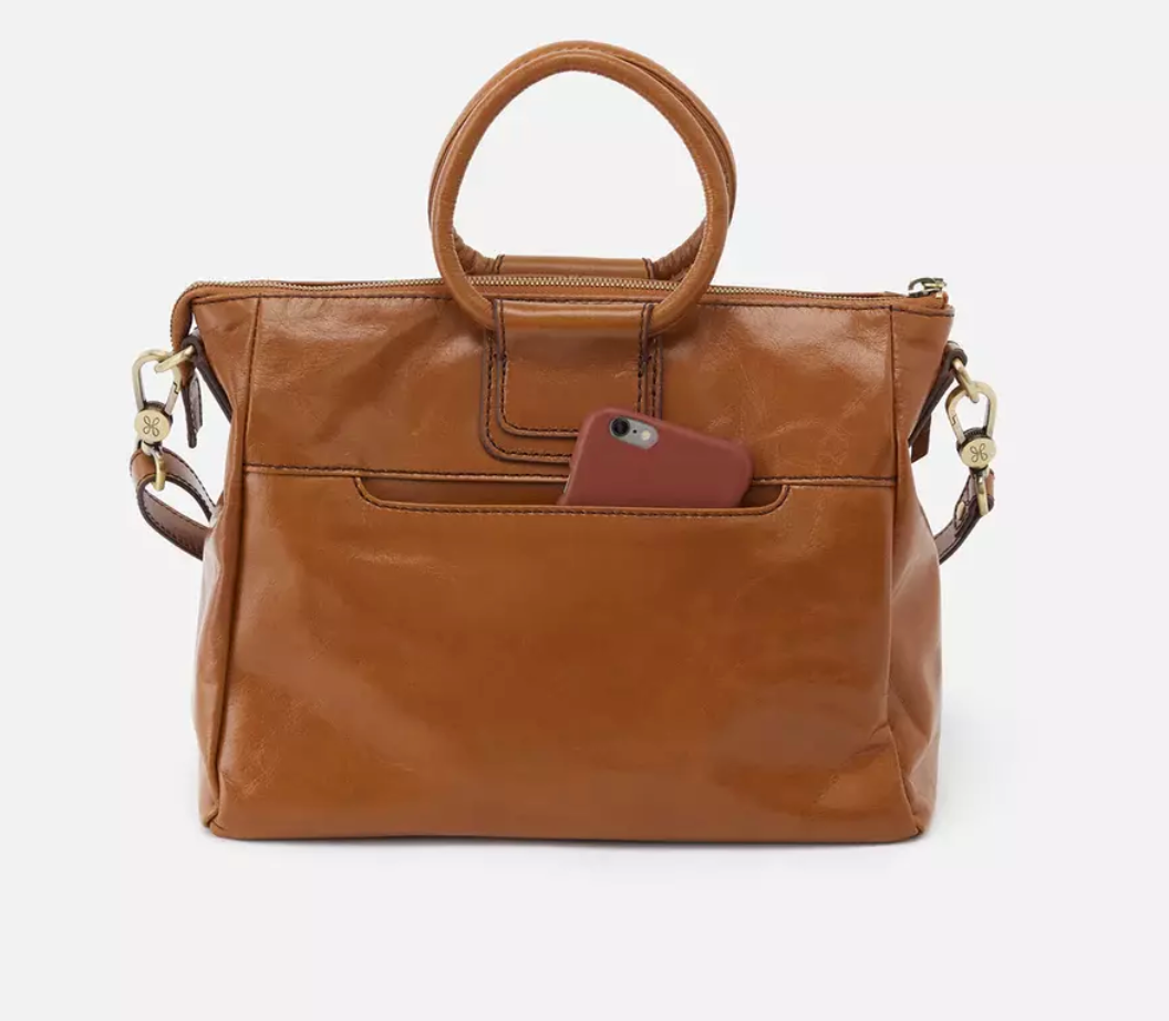 Sheila Medium Satchel Truffle