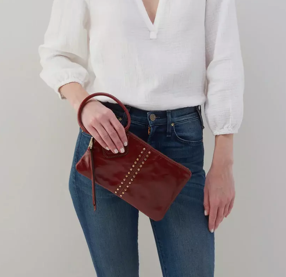 Sable Clutch/Wristlet Henna Studs