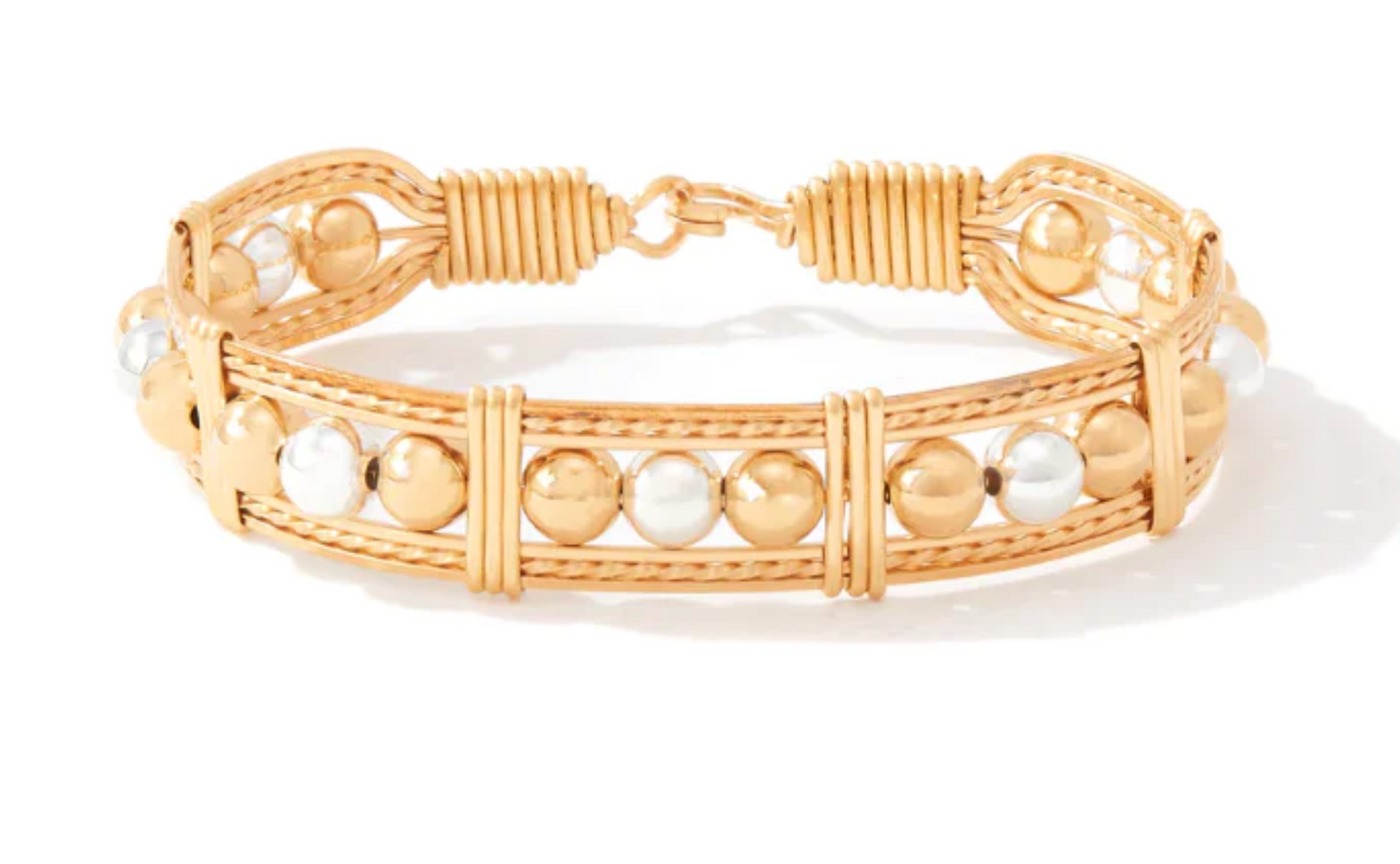 Dream in Color Gold and Silver Beads Bracelet