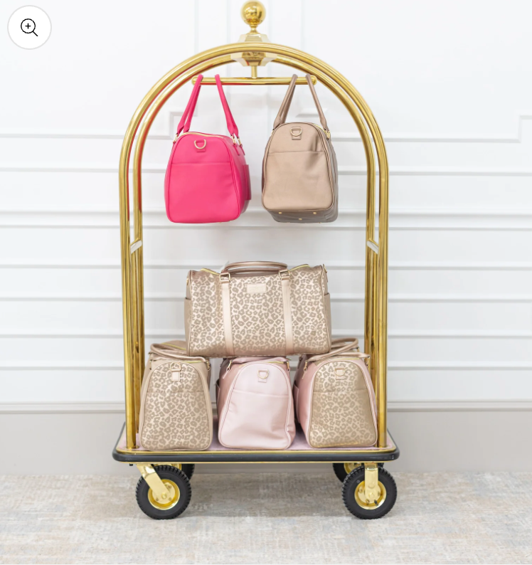 Lux Weekender Tote Leopard