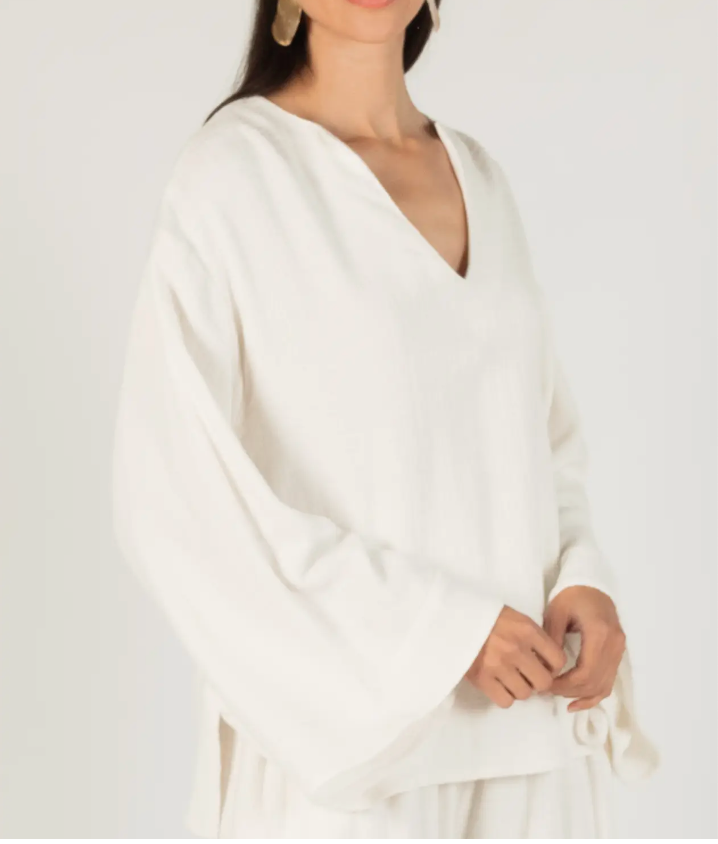Summer Linen Sweater Top