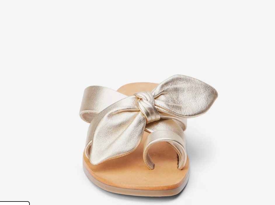 Vaughn Gold Flat Sandal