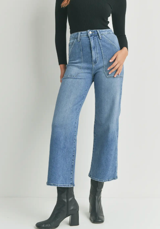 Patch Pocket Wide Leg