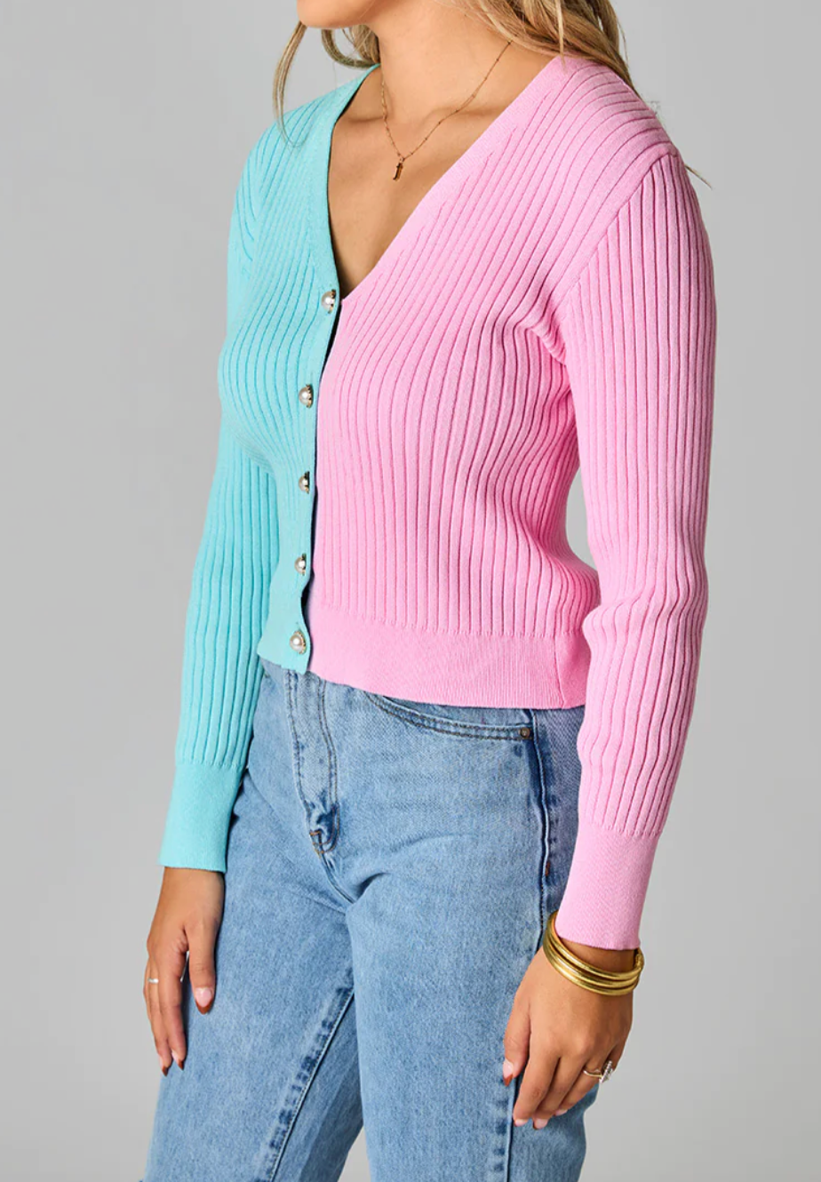 Noah Pink/Blue Sweater