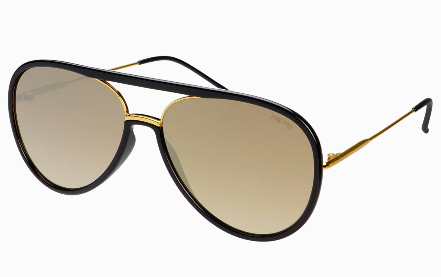 Shay Black/Gold Mirror Sunglasses