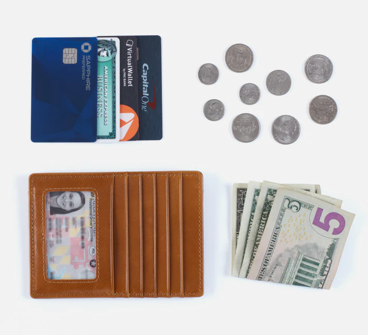 Euro Slide Card Case Natural