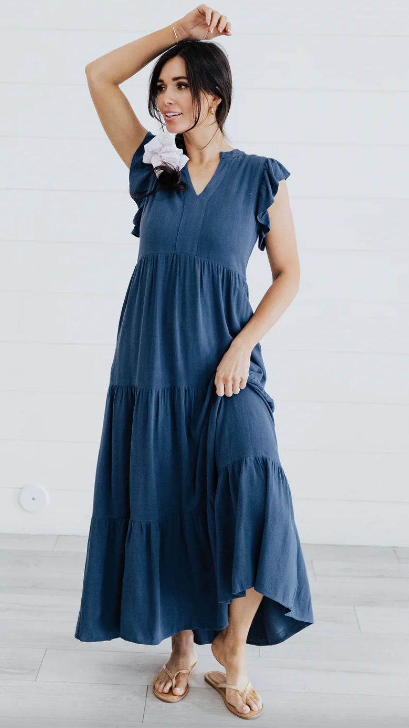The Ettie in Peacock Blue
