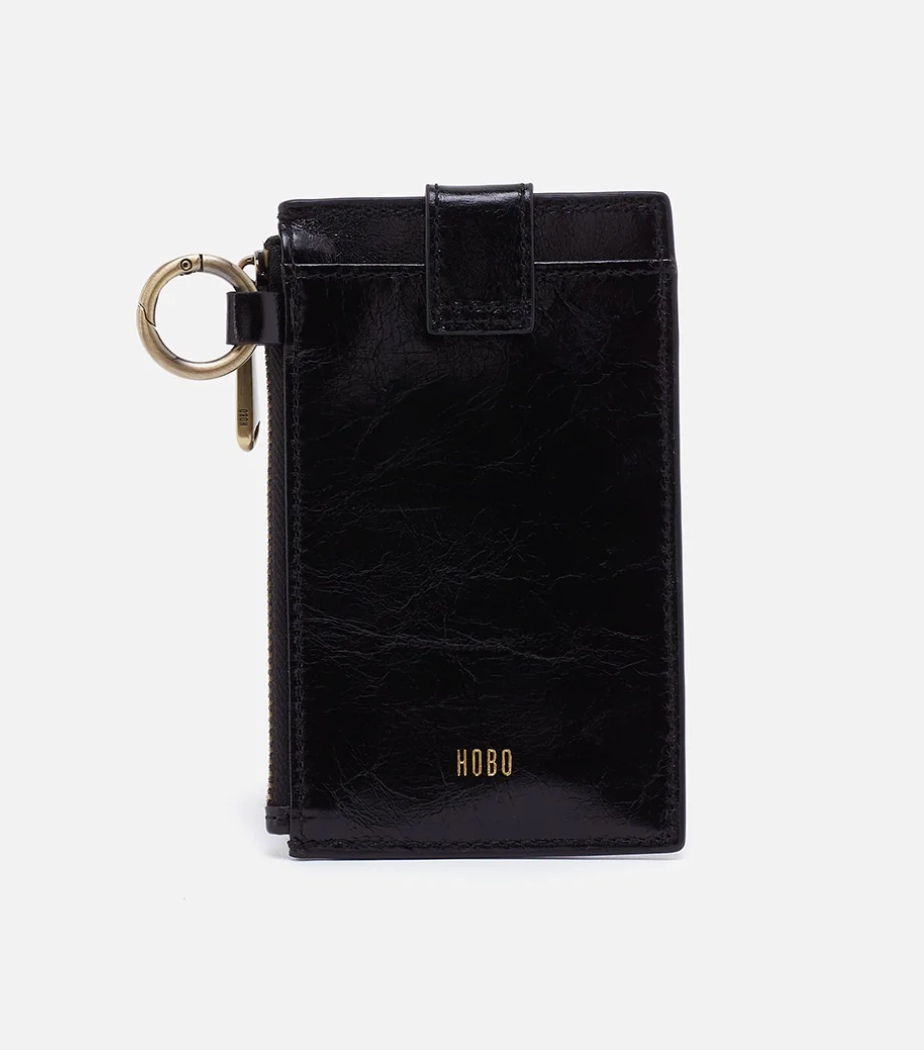 Ring Credit Card Wristlet Black