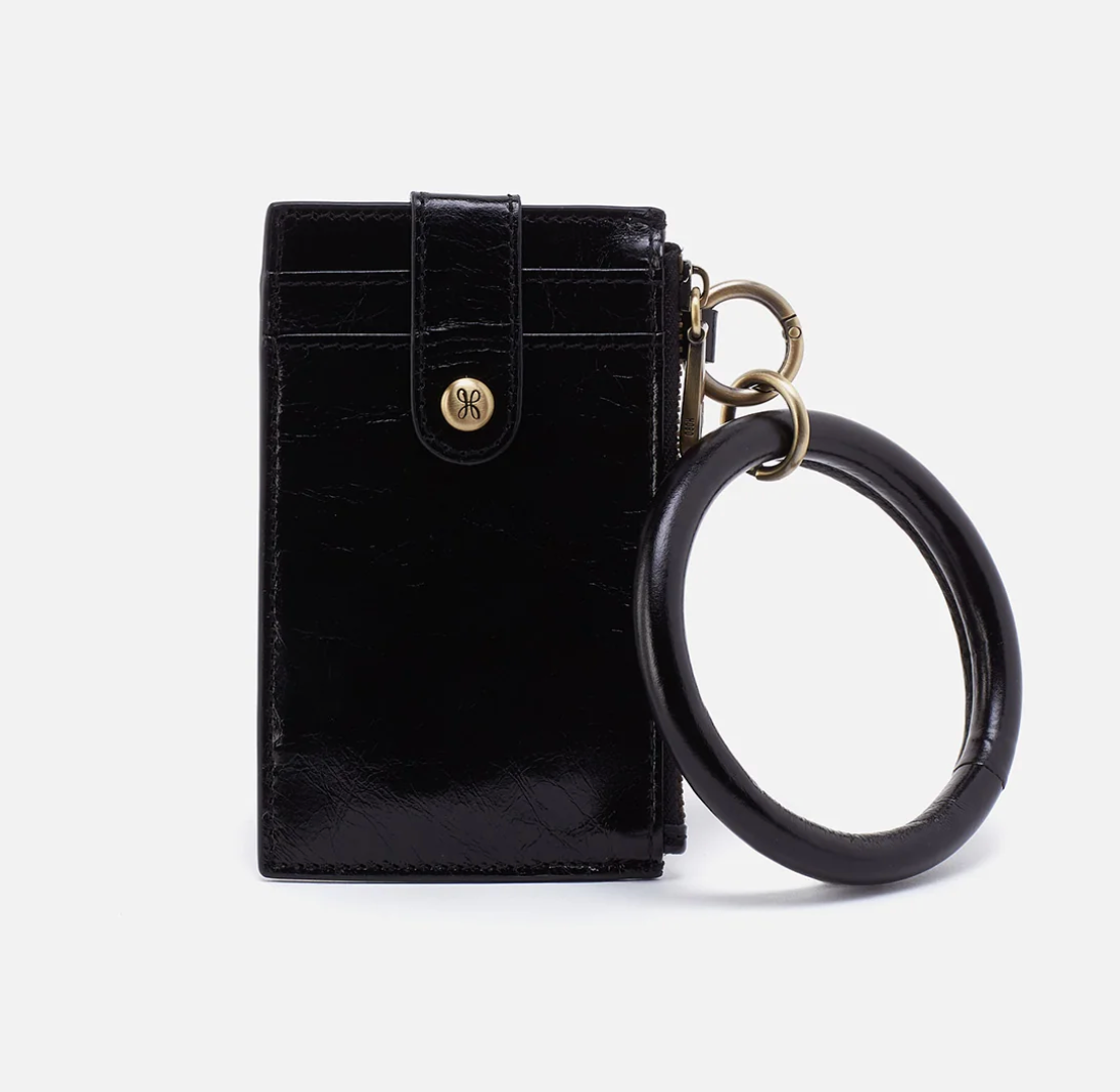 Ring Credit Card Wristlet Black
