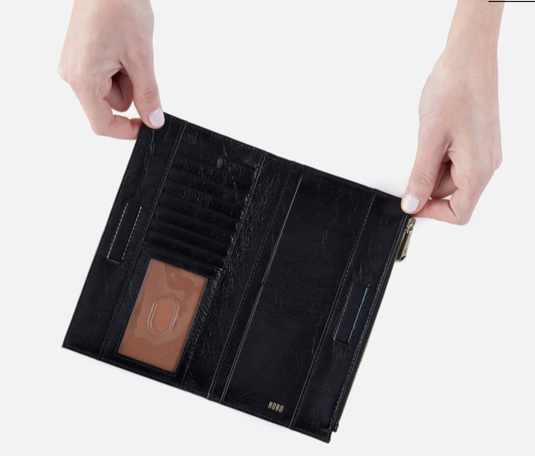 Jill Large Bifold Wallet Black