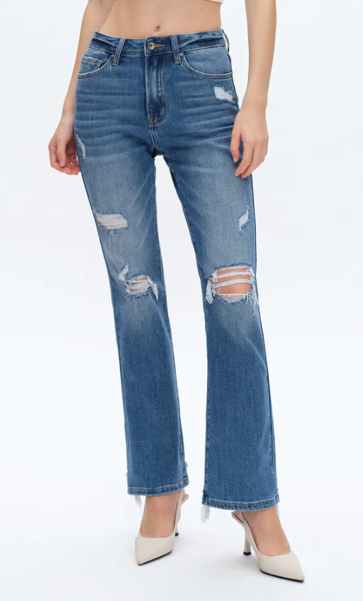 Lisa High Rise Straight Jeans