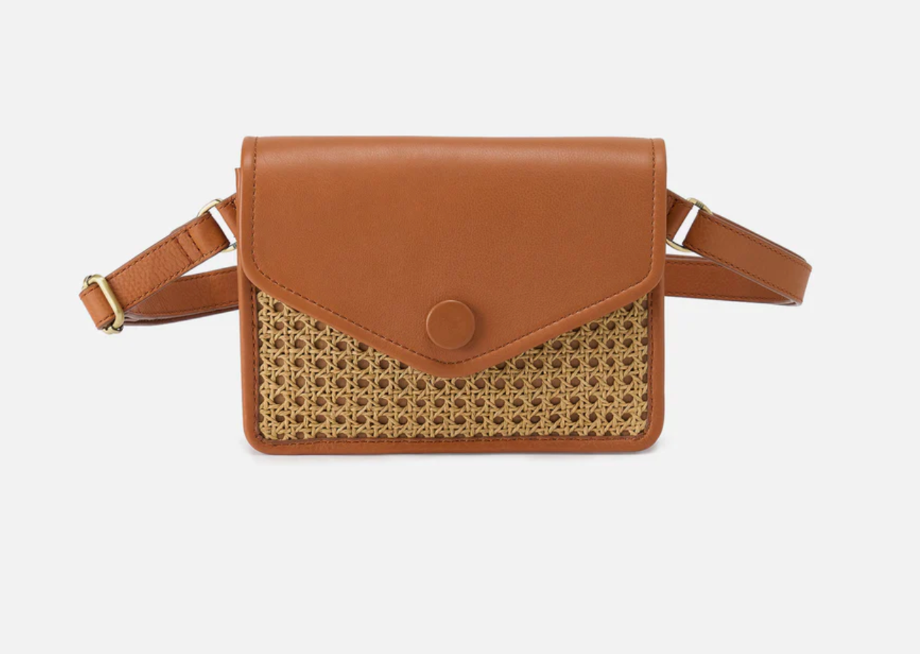 Margot Belt Bag in Burnished Caramel Caning