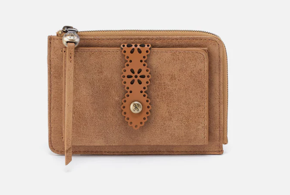 Tabby Zip Medium Wallet in Whiskey