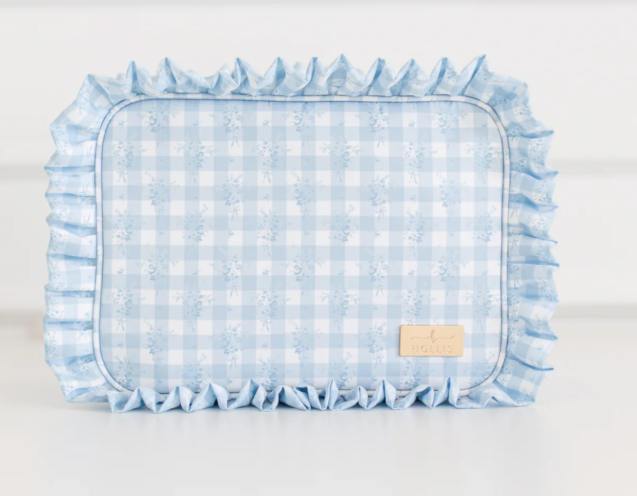 Ruffled Nylon XL Pouch