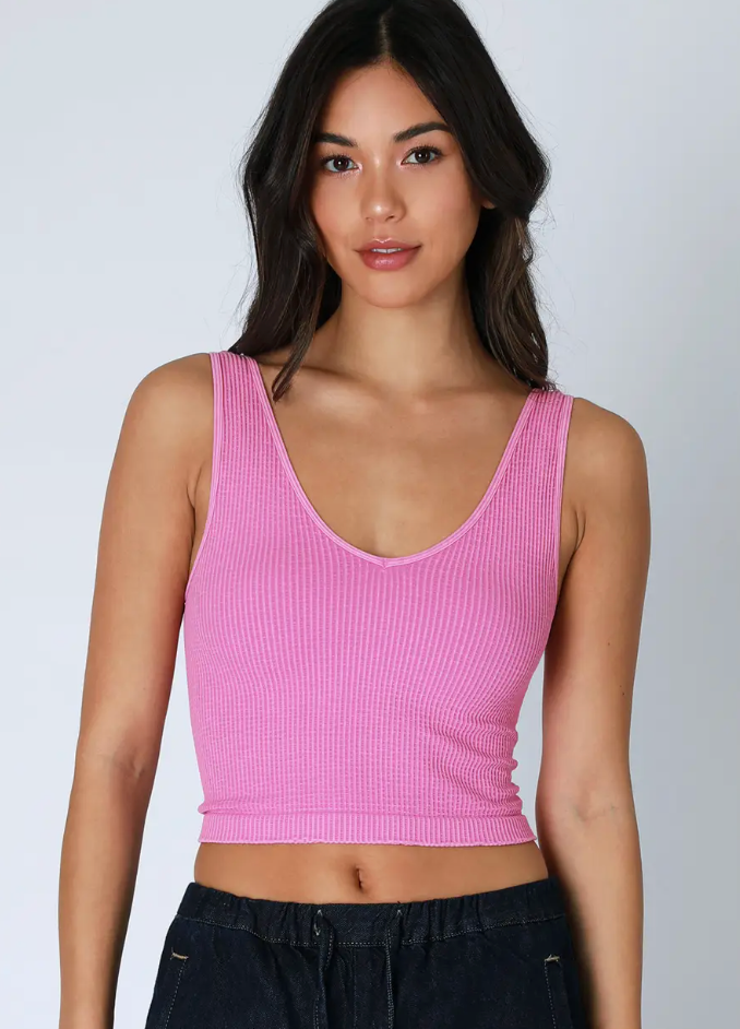 Vintage Reversible Crop Top