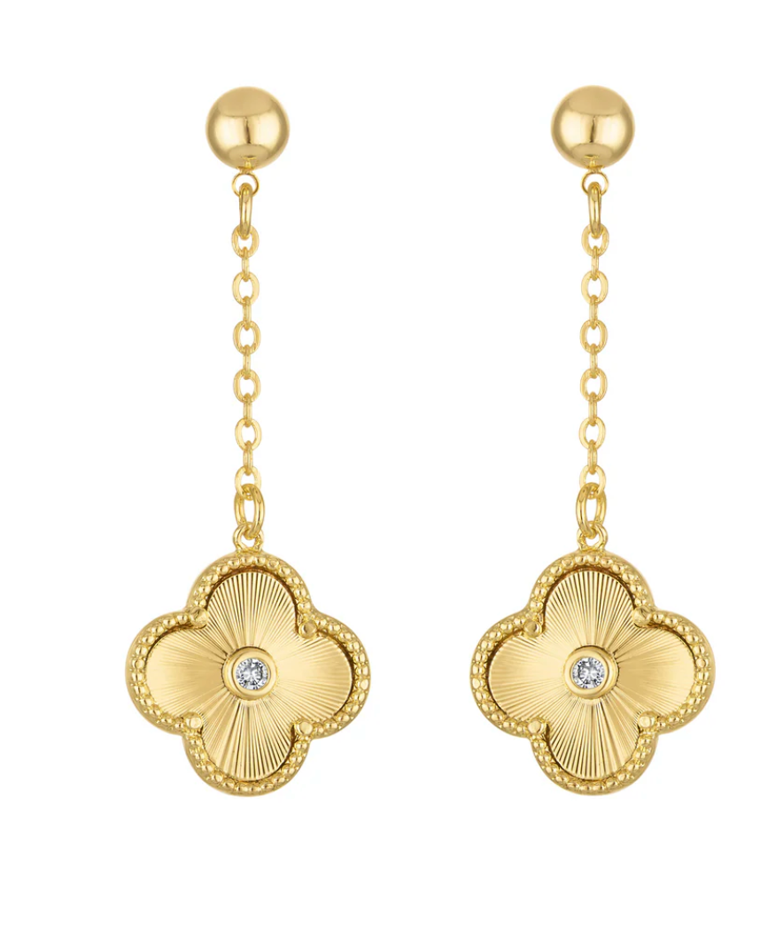 Vivienne Quatrefoil Drop Earring