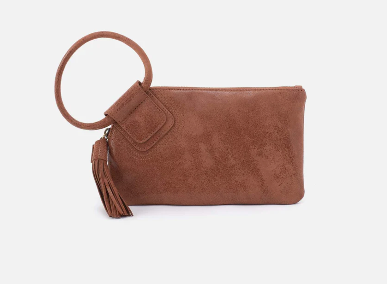 Sable Wristlet Burnished Sadle
