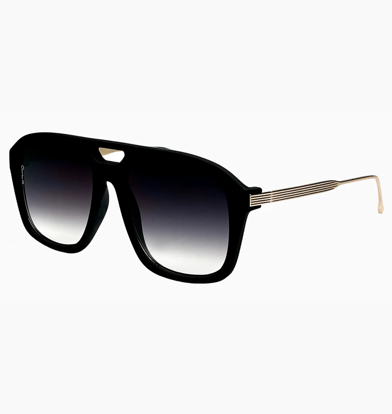 Reina Matte Black Sunglasses