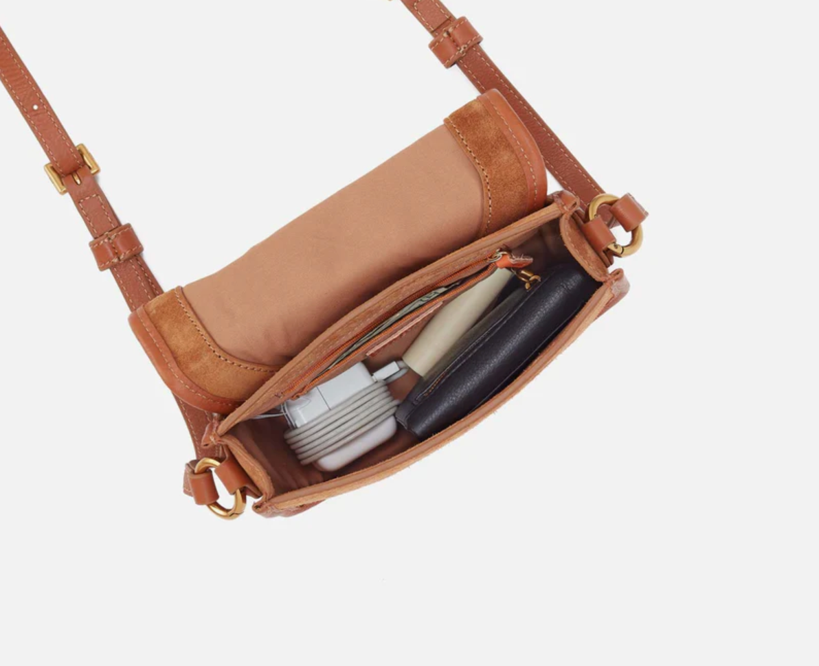Kiva Small Crossbody in Oak Barrel