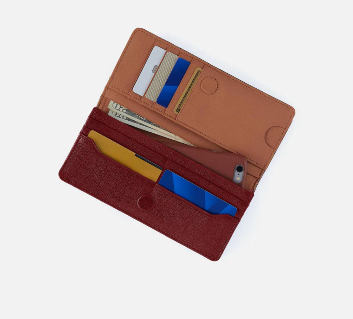Hutton Wallet Red Dahila